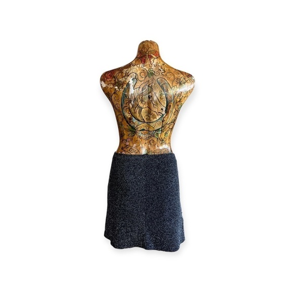 Urban Outfitters skirt  sparkly mini  black silver mediu - Picture 3 of 8